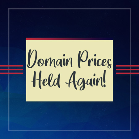 .uk domain prices held!